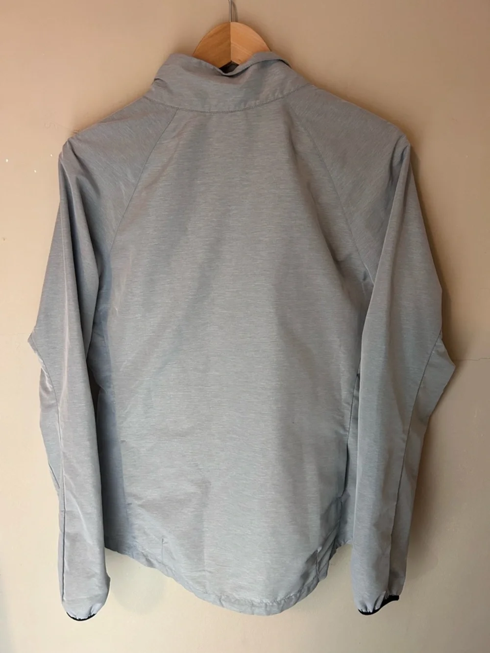 Nike Running Asymmetrical Zip Moto Jacket Size M Gray Activewear Lightweight